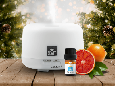 Difuzor de aromă FAVORIT, alb + roșu portocaliu, 5 ml
