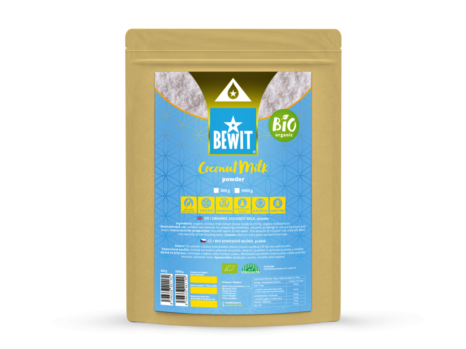 ORGANIC COCONUT CREAM MILK, powder - Organic coconut flesh extract. - 2