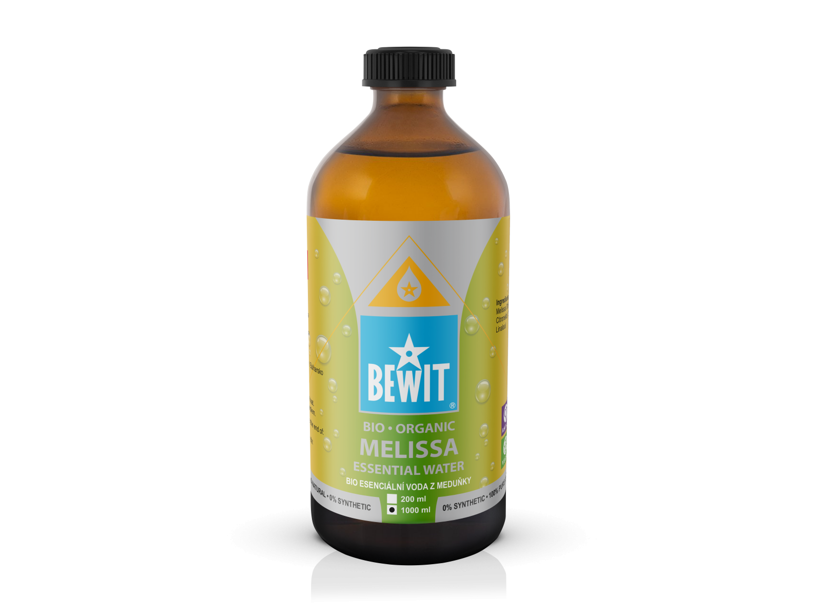 ORGANIC Lemon Balm Essential Water - 100% NATURAL HYDROLYTE - 2
