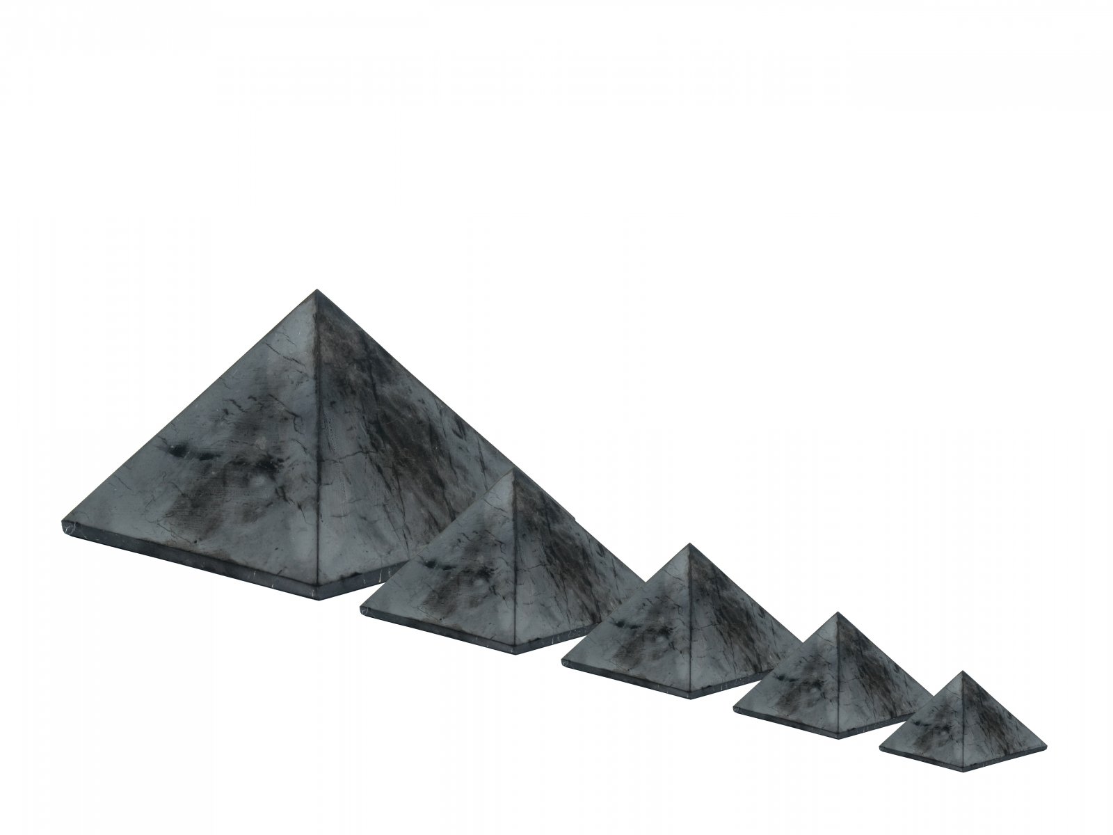 Shungite pyramid, polished -  - 3