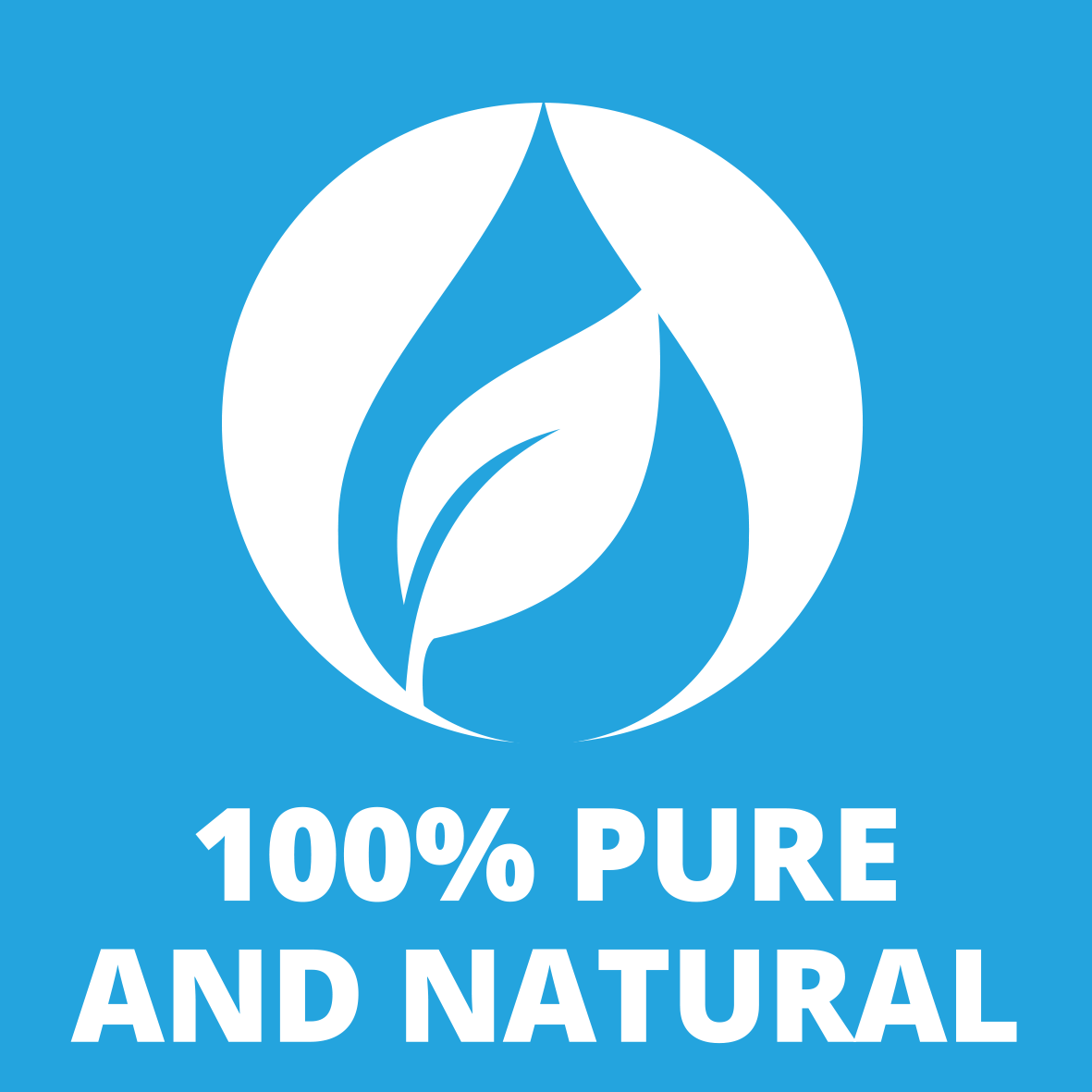 100% pure and natural