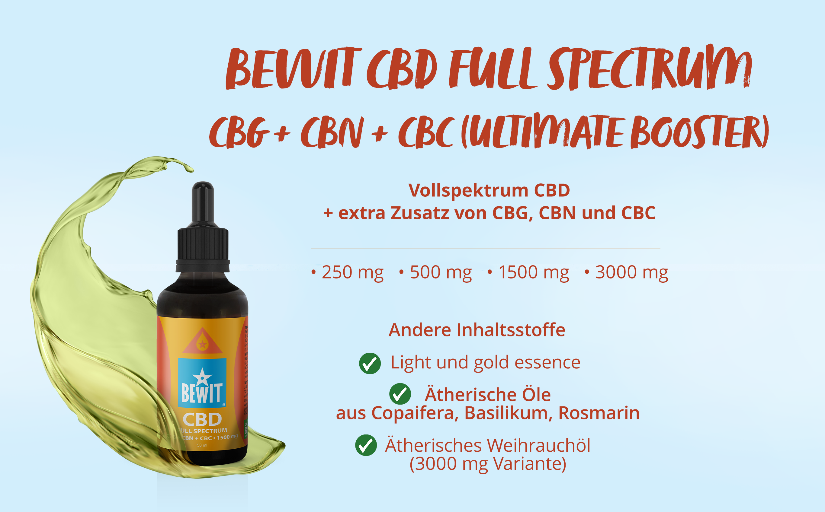 BEWIT CBD FULL SPECTRUM CBG + CBN + CBC 